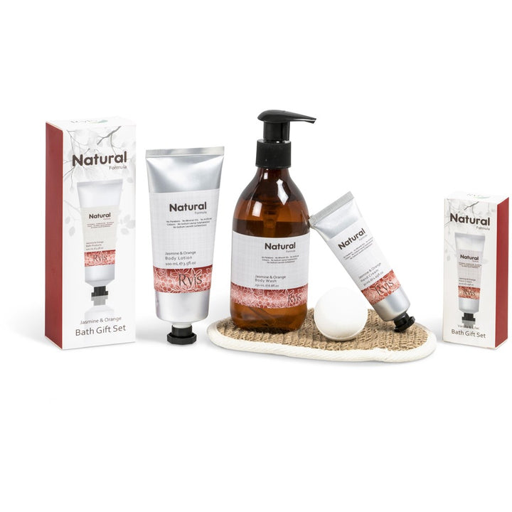 Ryis Jasmine & Orange Bath Set-Personal Care Products-corporate gift ideas for employees-branded corporate gifts | corporate gifts south africa | Just Brand