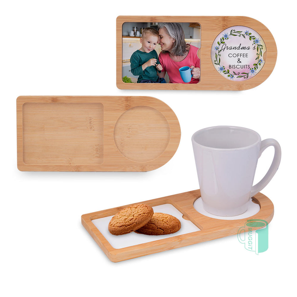 Bamboo Drink and Biscuit Tray - product view 2