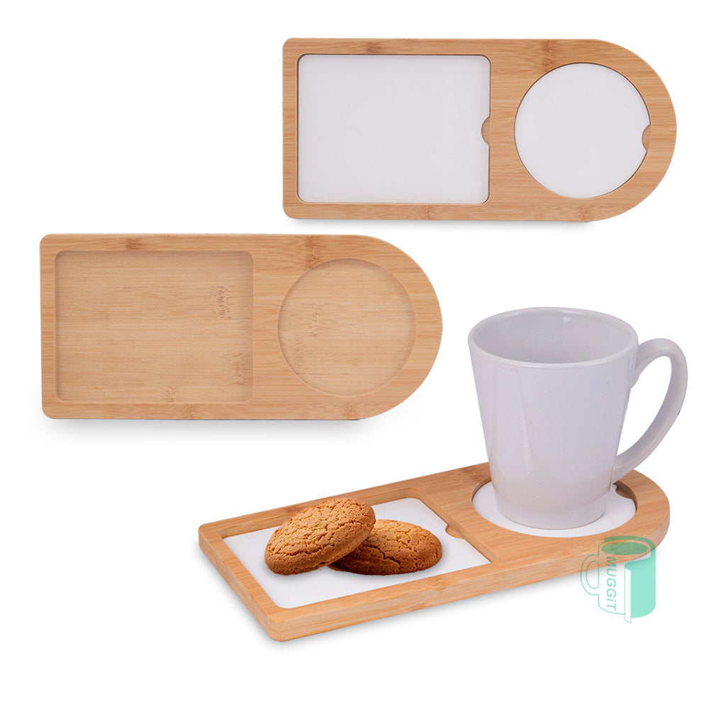 Bamboo Drink and Biscuit Tray - product view 1