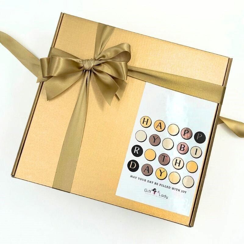 Black & Gold Birthday Gift Box
