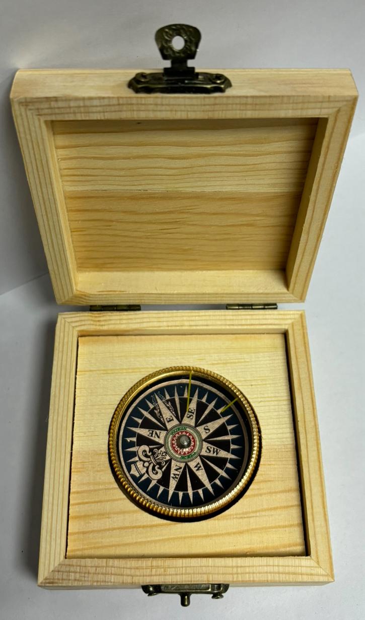 Compass Commercial Box CLEARANCE SALE - Compass in wooden box – Just Brand