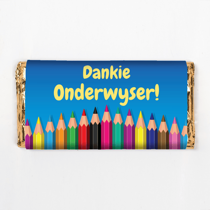 Geldhof Dankie, Onderwysers!’ 90g Chocolate Slab