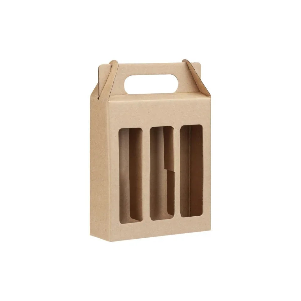 3 Bottle Gable Top Small Sauce Box