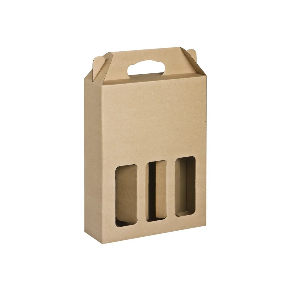 3 Bottle Window Wine Box