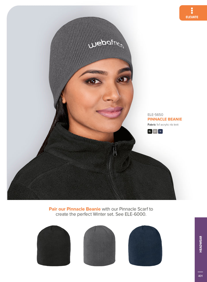 Pinnacle Acrylic Beanie-Custom branded & personalised-Beanies-Just Brand
