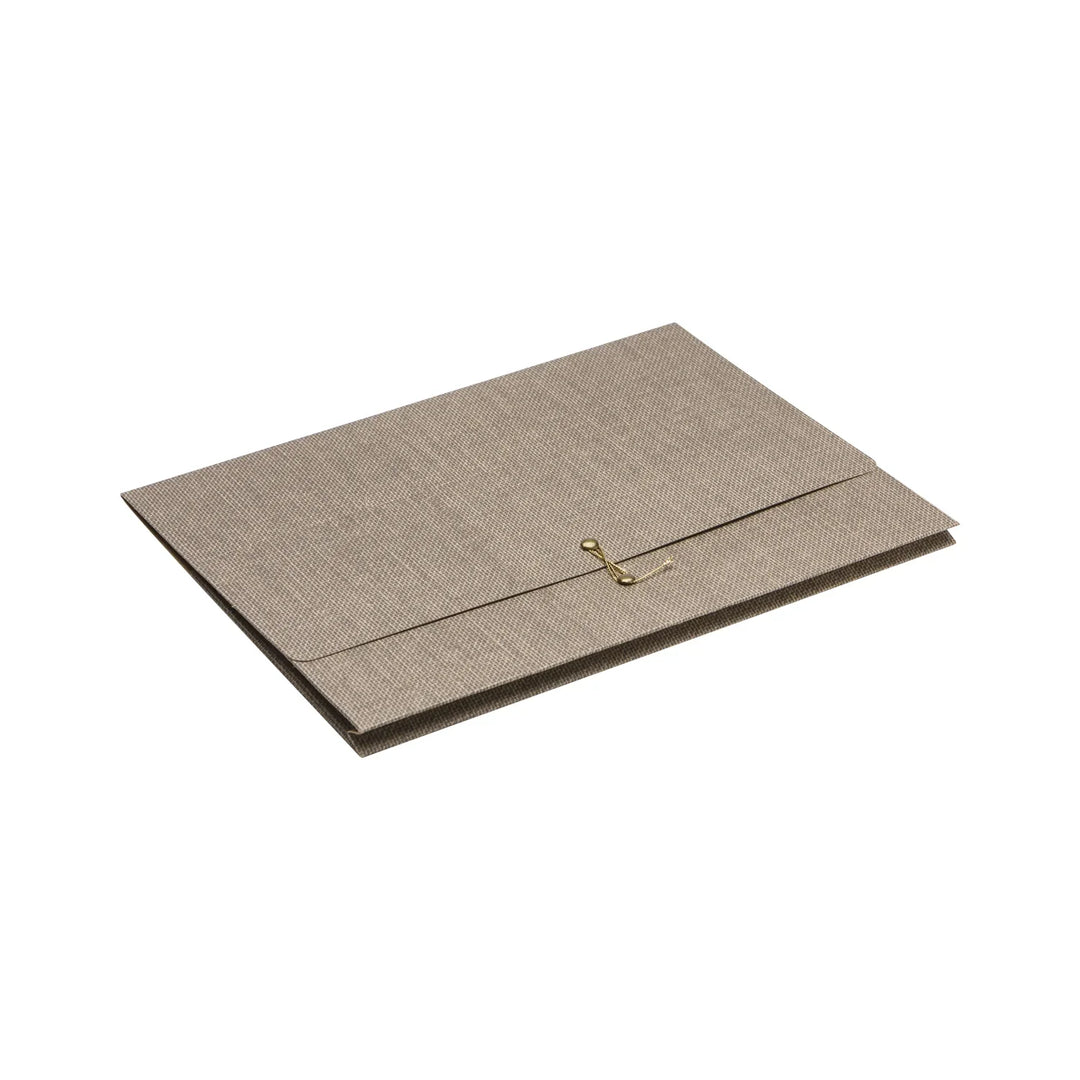 A4 Document Wallet with Gold Stud