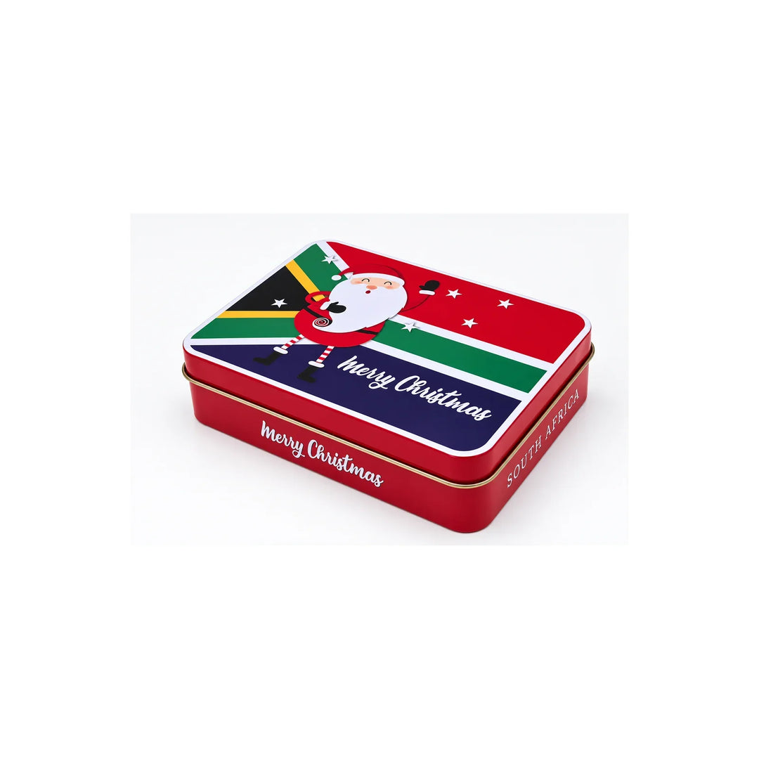 SA Flag Christmas Tin