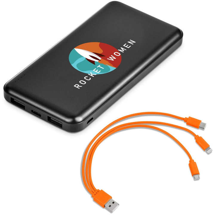 Kingpin Black 10 Compact Power Bank -  10,000mAh