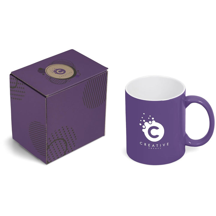 Omega Mug in Bianca Custom Gift Box | Custom branded mugs | Just Brand
