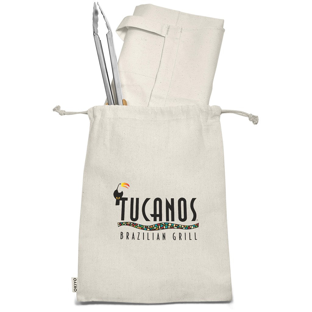 Okiyo Washoku Apron Gift Set-Kitchen Textiles-corporate gift ideas for employees-branded corporate gifts | corporate gifts south africa | Just Brand