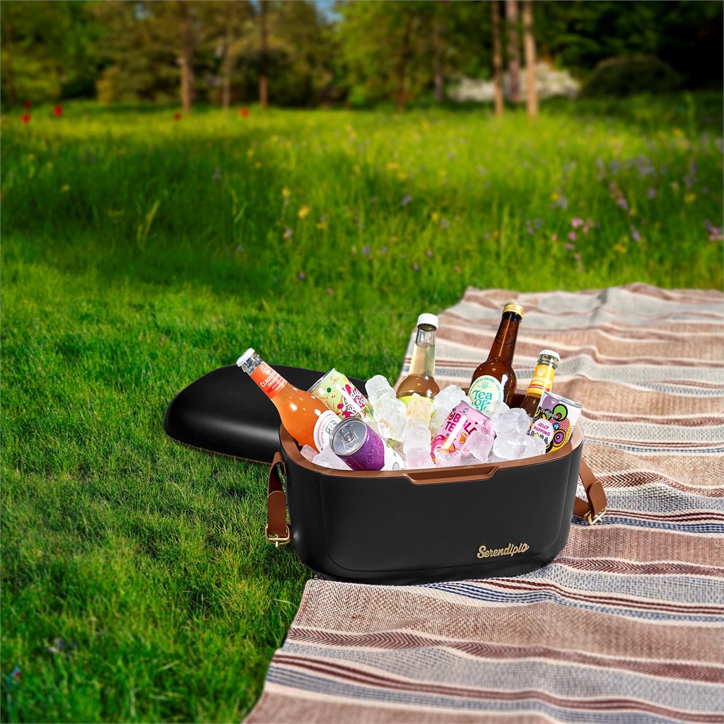 Black Serendipio Marina 12-Litre Cooler Box
