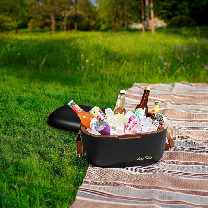 Black Serendipio Marina 12-Litre Cooler Box