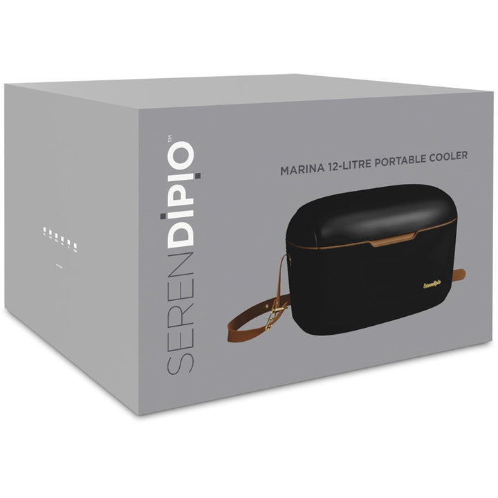 Black Serendipio Marina 12-Litre Cooler Box
