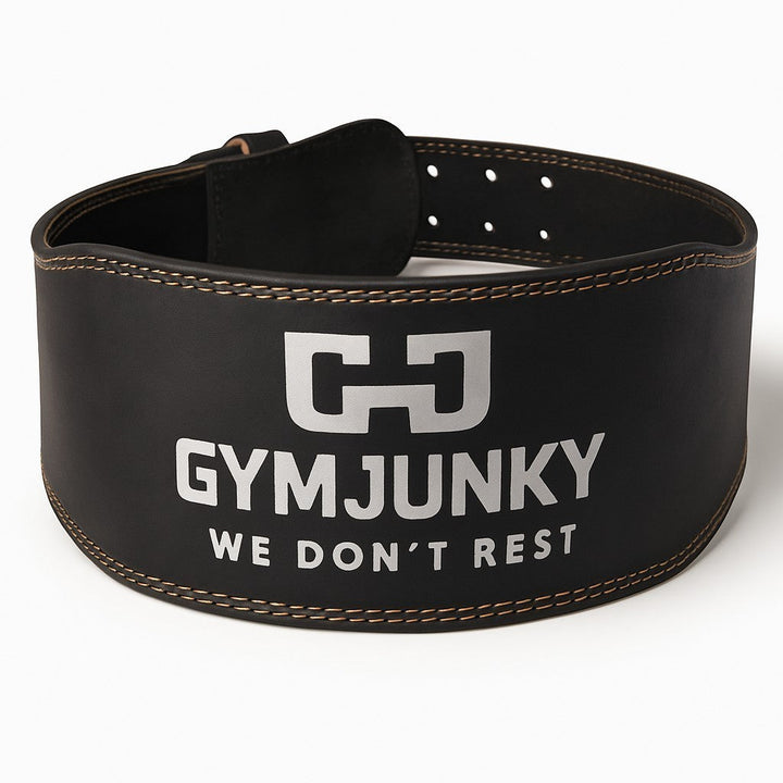 Gym Junky Leather Weight Lifting Belt