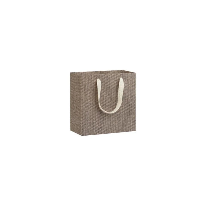 Hessian Print Carrier Bag