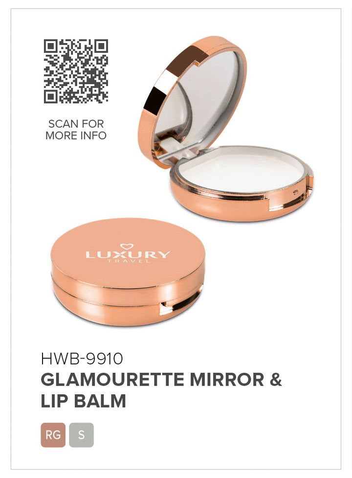 Altitude Glamourette Mirror & Lip Balm-Lip Balms-corporate gift ideas for employees-branded corporate gifts | corporate gifts south africa | Just Brand
