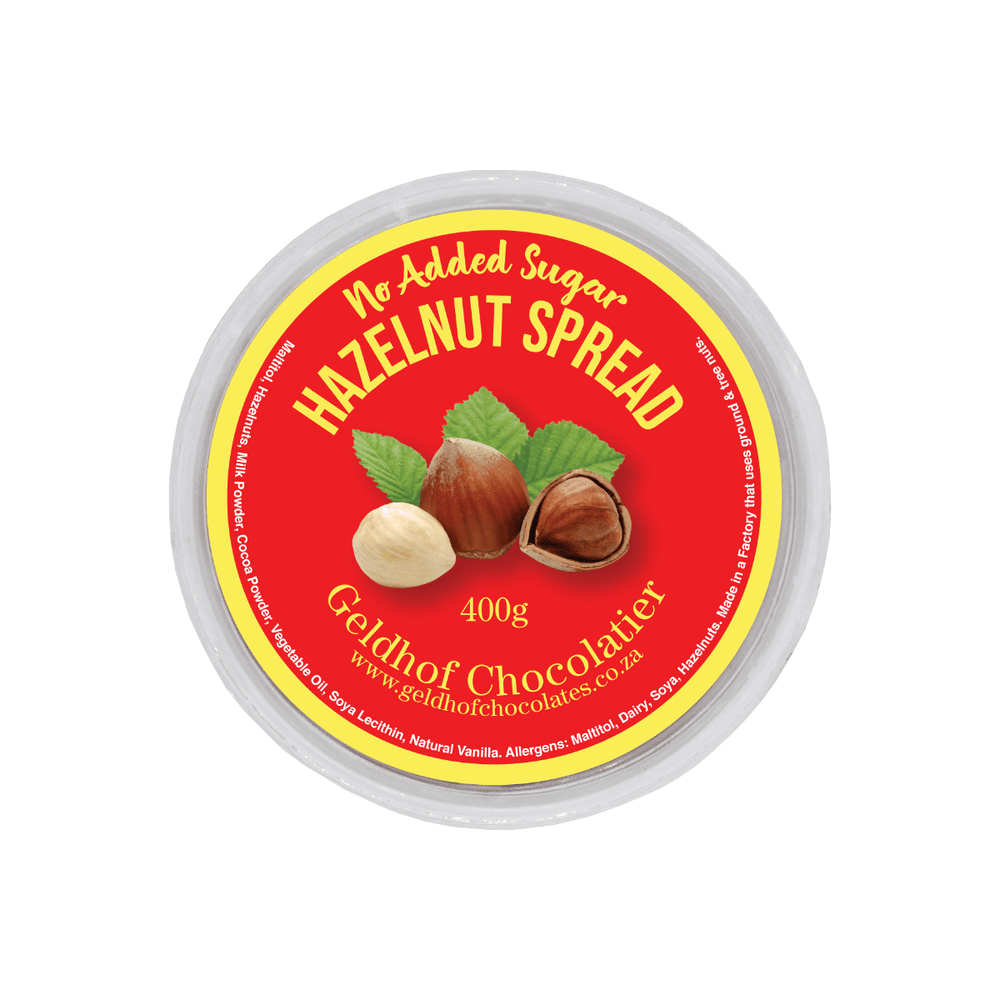 Geldhof Hazelnut Spread [No-Added Sugar] (400g)