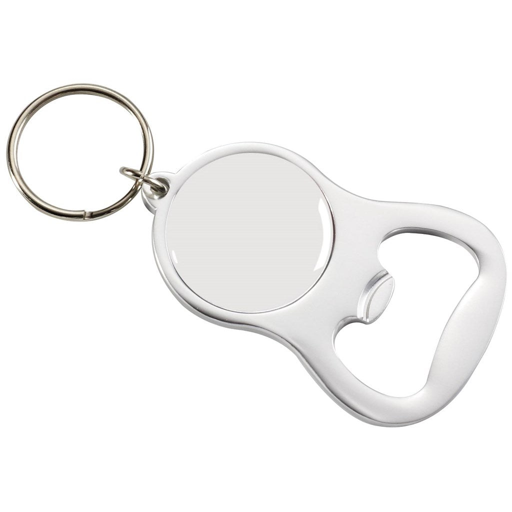 Altitude Chevron Dome Bottle Opener Keyholder-Keyholders-corporate gift ideas for employees-branded corporate gifts | corporate gifts south africa | Just Brand