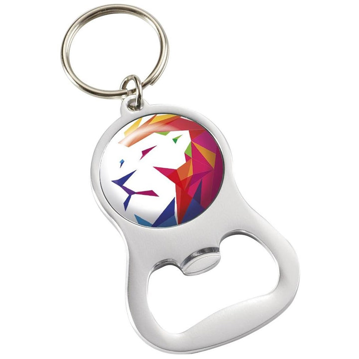 Altitude Chevron Dome Bottle Opener Keyholder-Keyholders-corporate gift ideas for employees-branded corporate gifts | corporate gifts south africa | Just Brand