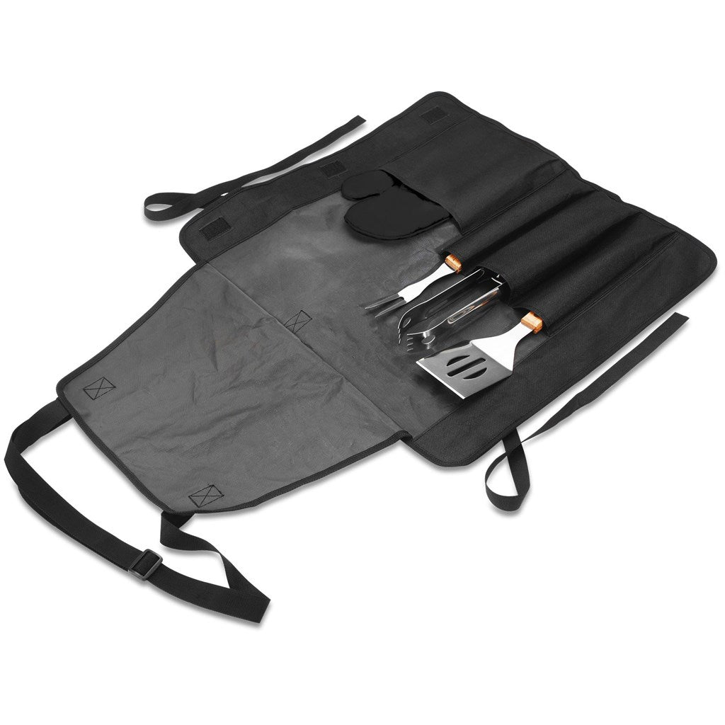 Altitude Griller 4-Piece Braai Apron Set-Braai Sets-corporate gift ideas for employees-branded corporate gifts | corporate gifts south africa | Just Brand