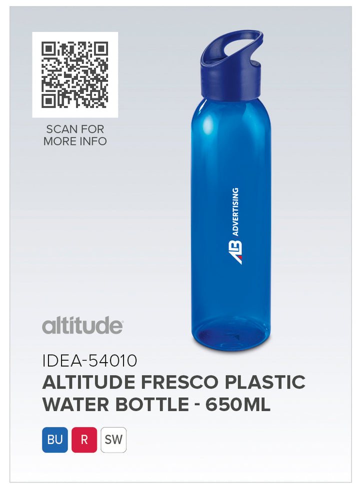 Altitude Fresco Plastic Water Bottle - 650ml