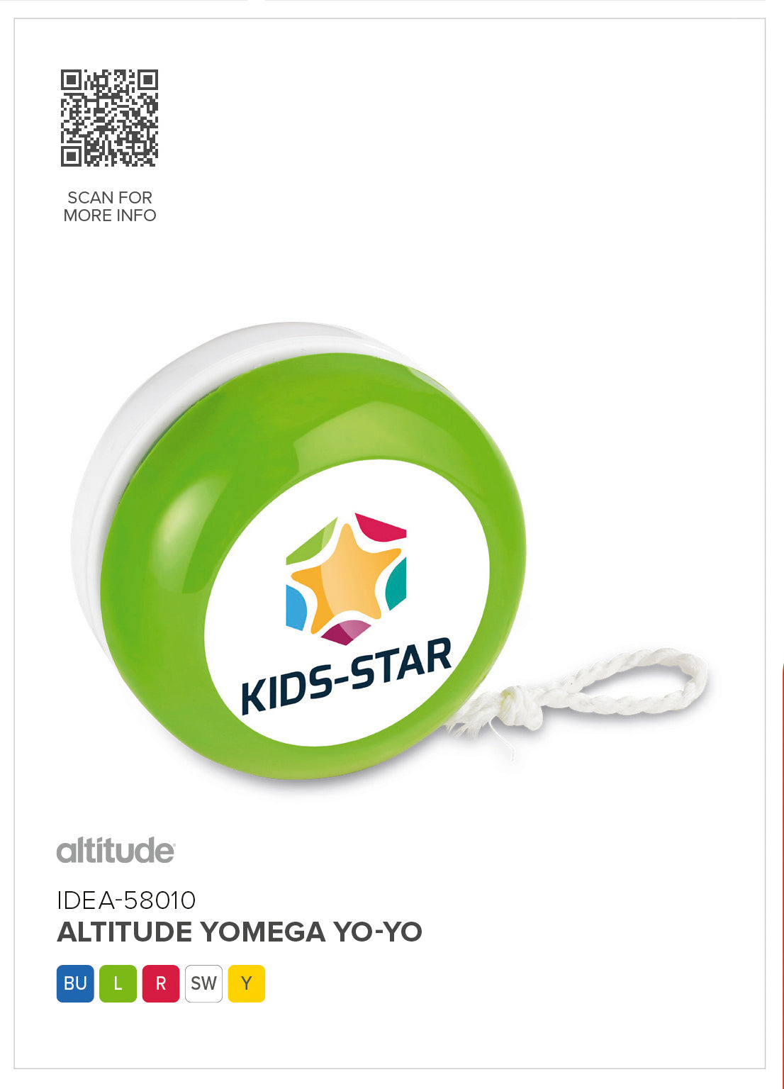 Altitude Yomega Yo-Yo | Custom Branded Yo-Yos South Africa