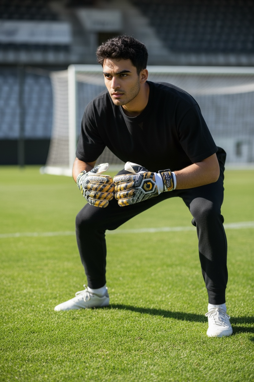 GRIP SPORT Soccer Goal Keeper Gloves - Pro Champ Black/Orange