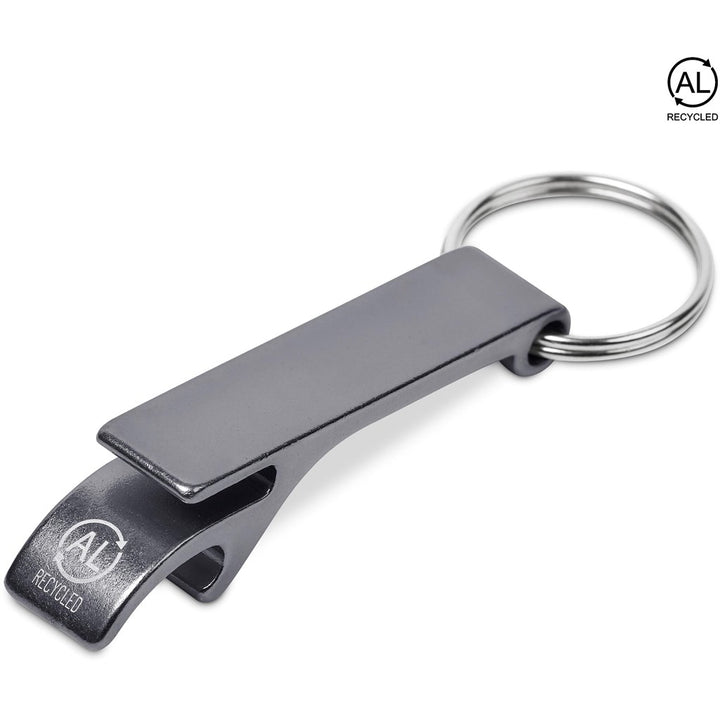 Altitude Cog Recycled Aluminium Bottle Opener Keyholder-Keyholders-corporate gift ideas for employees-branded corporate gifts | corporate gifts south africa | Just Brand