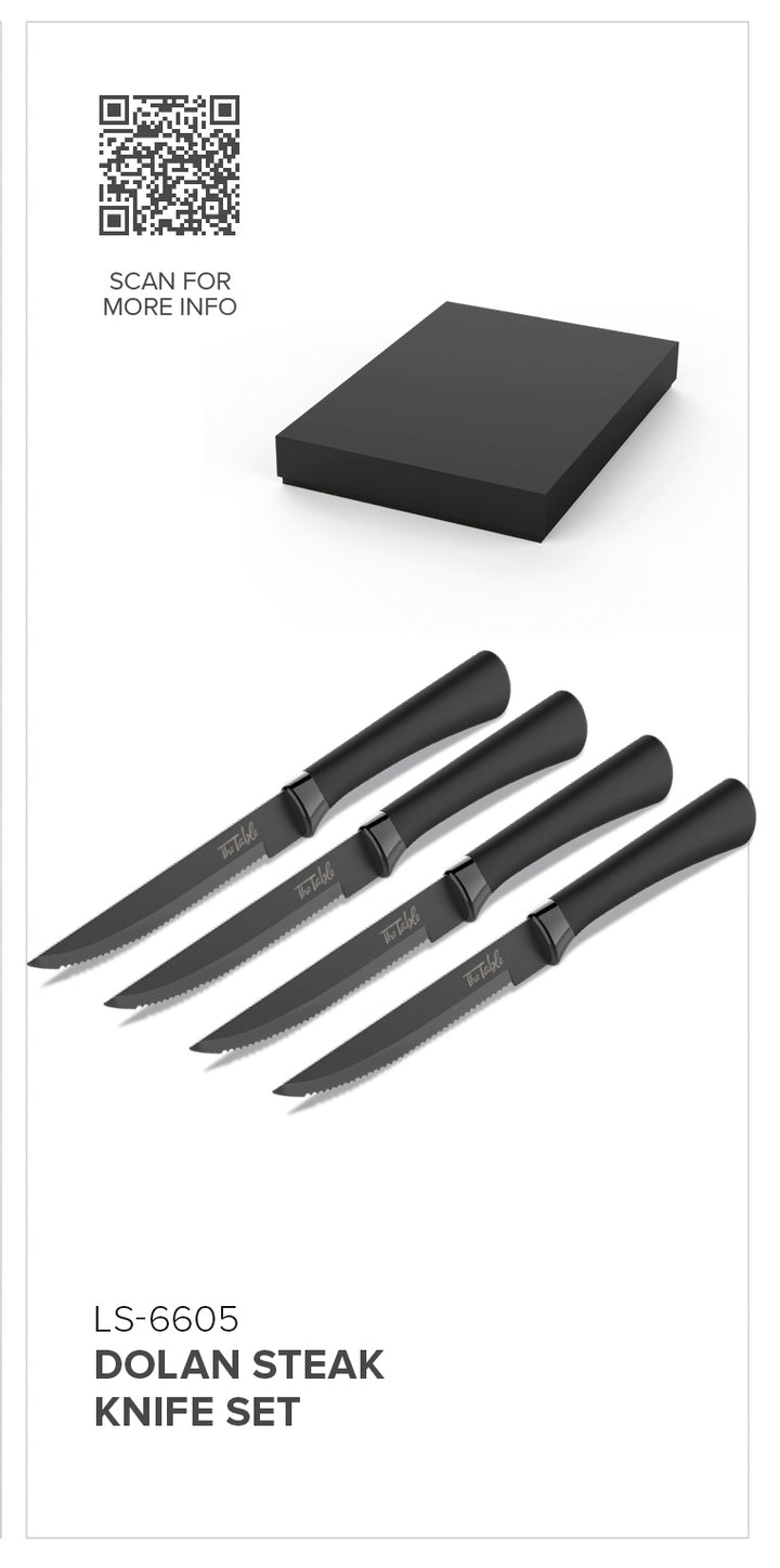 Dolan Steak Knife Set-Kitchen Utensils-corporate gift ideas for employees-branded corporate gifts | corporate gifts south africa | Just Brand