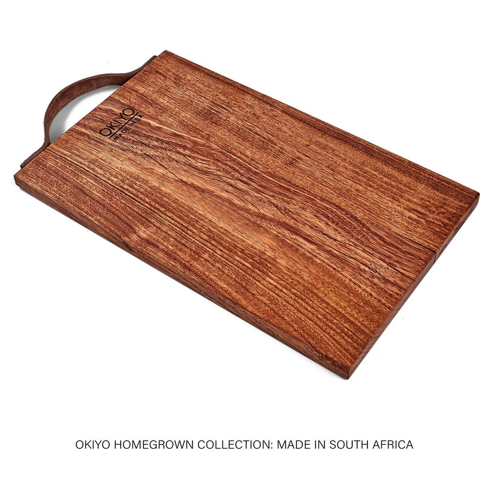 Okiyo Homegrown Large Hardwood Steak Board-Kitchen Paddle Boards-corporate gift ideas for employees-branded corporate gifts | corporate gifts south africa | Just Brand