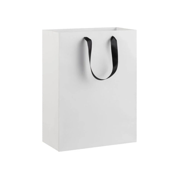 Luxe White Tote Carrier Bag
