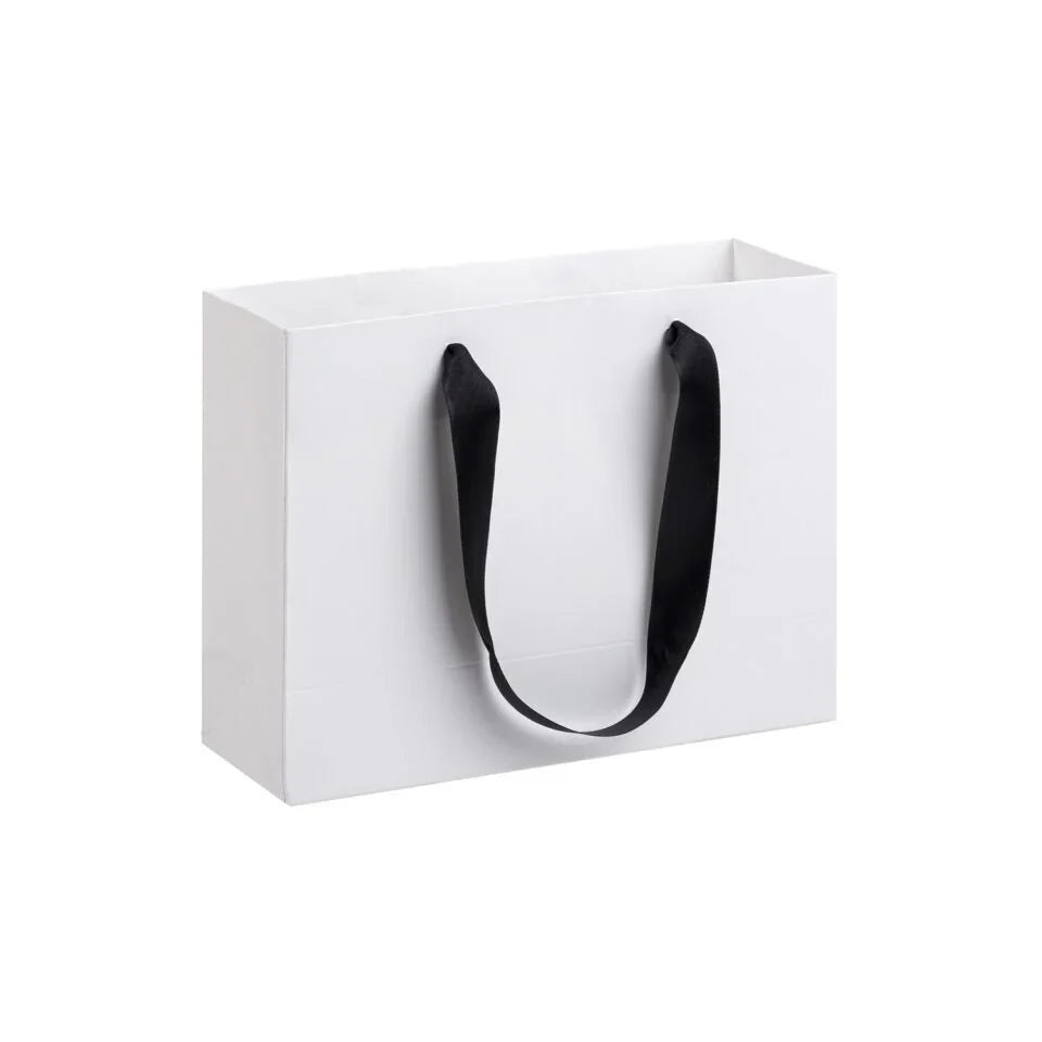 Luxe White Tote Carrier Bag
