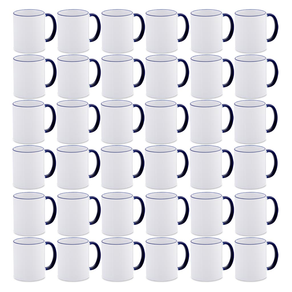 Two Tone Rim & Handle Mugs - product view 4
