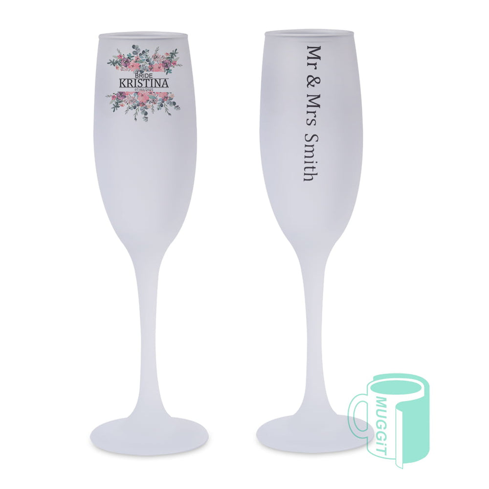 Printable Glass Champagne Flute - product view 2