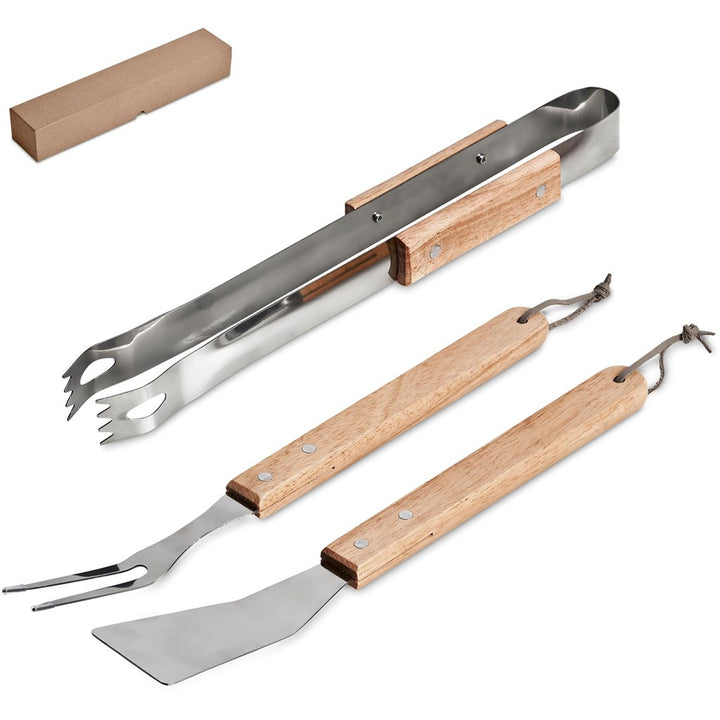 Altitude Palma Bamboo 3-Piece Braai Set-Outdoor Items-corporate gift ideas for employees-branded corporate gifts | corporate gifts south africa | Just Brand