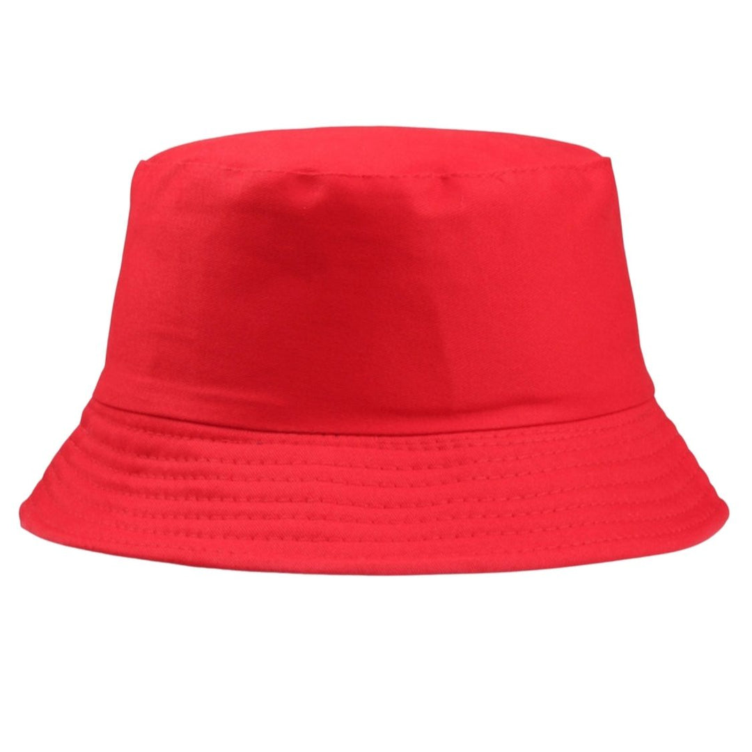 Plain Bucket Hat | Red