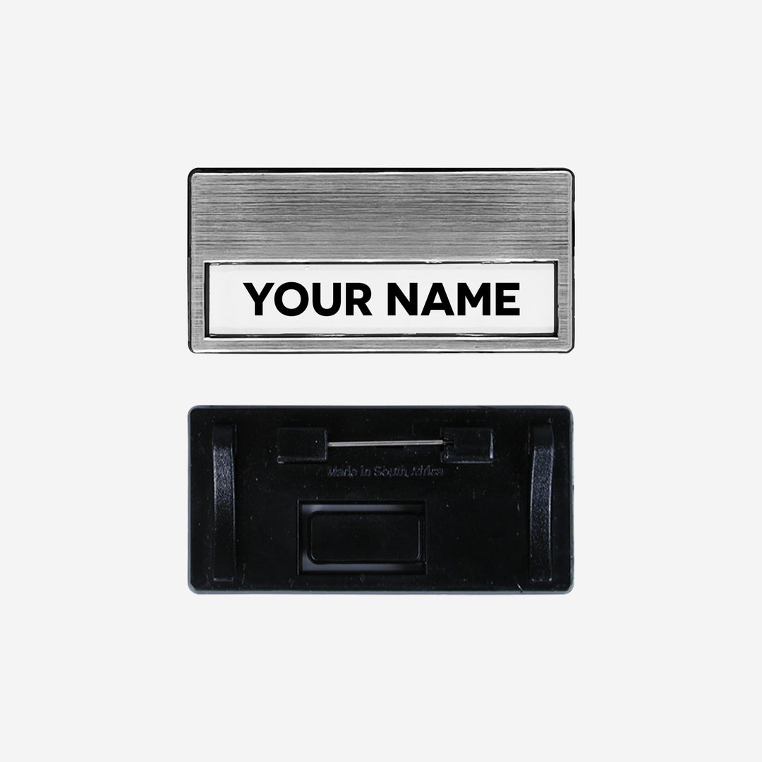 Name Badge : Multifit – Foiled with Pin – Lumoss