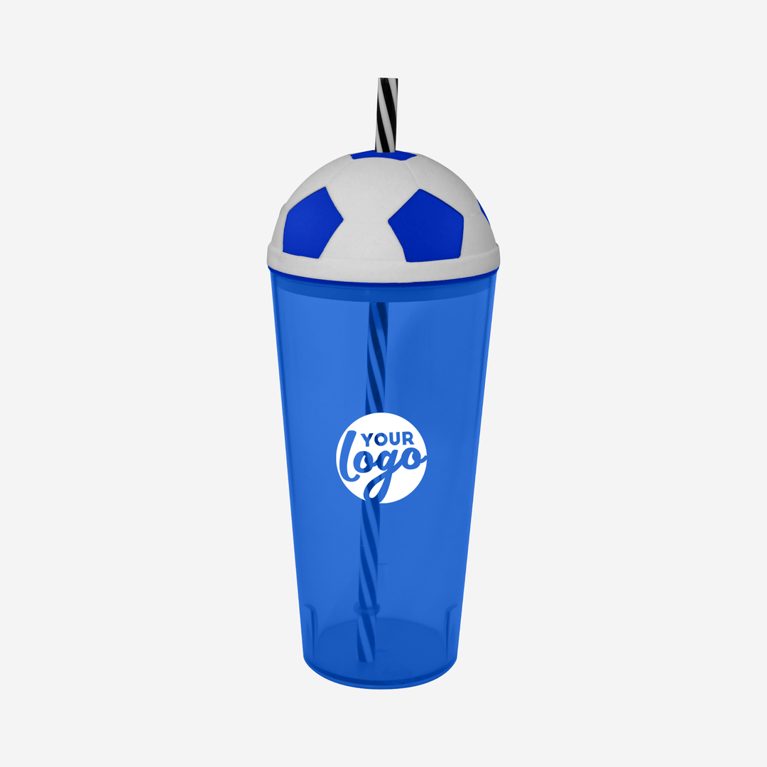 Soccer Tumbler 600ml – Clear – Lumoss
