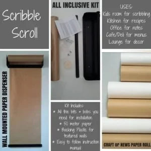 Kraft Paper Wall Dispenser Set