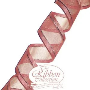 Sheer Ribbon Roll Dusty Pink