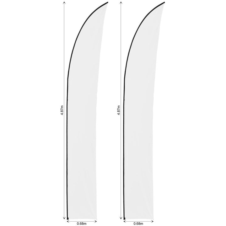 Legend 4m Sublimated Arcfin Flying Banner Skin - Set Of 2 (Excludes Hardware)