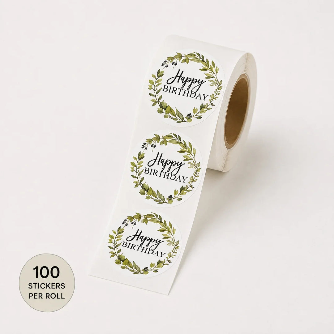 Birthday Wreath Stickers