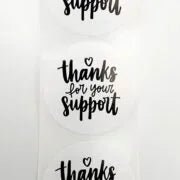 Thanks for your Support Stickers