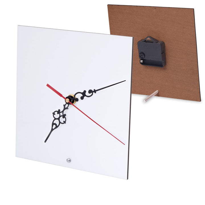 Semi-Gloss Square Hardboard Clock 200mm - product view 1