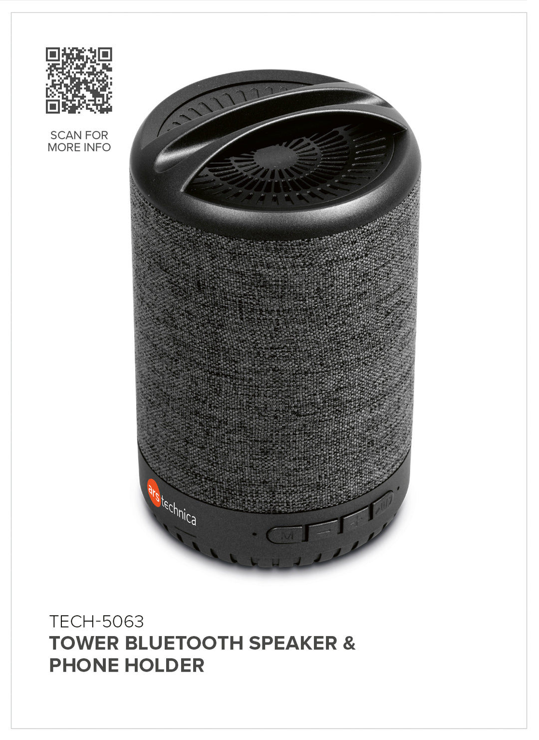 Tower Bluetooth Speaker & Phone Holder