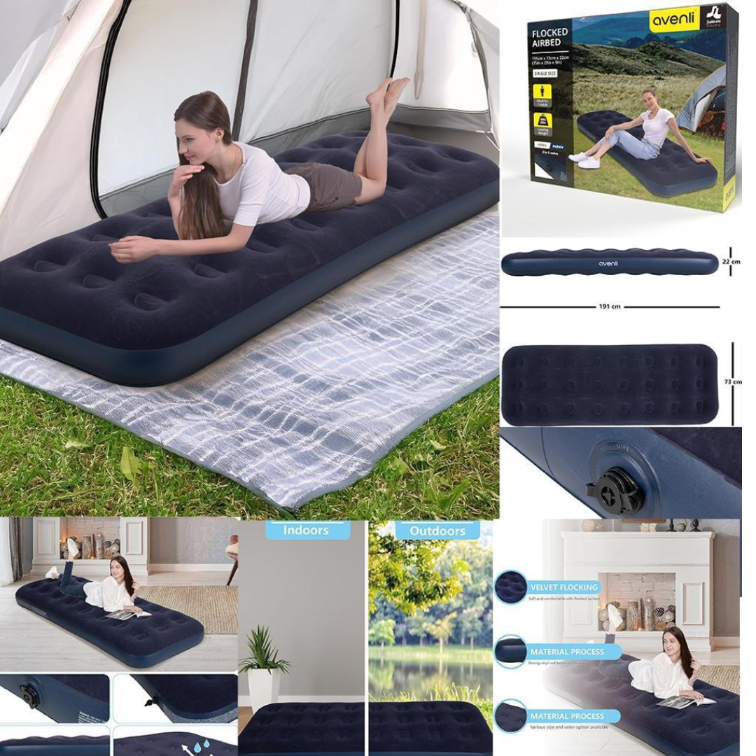 AVENLI CAMPING - AIR BED, VELOUR RECLINING AREA