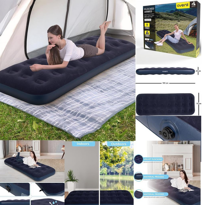 AVENLI CAMPING - AIR BED, VELOUR RECLINING AREA