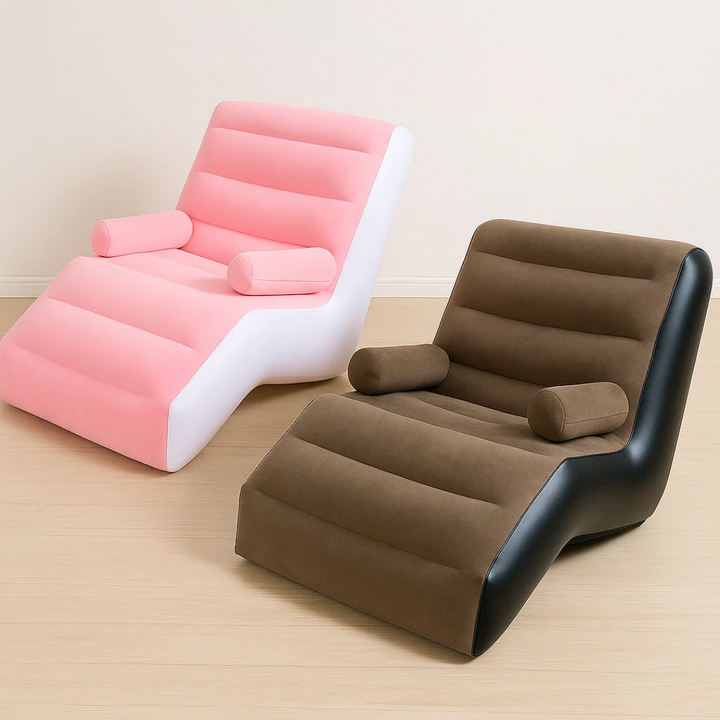 INFLATABLE FOLDING LAZY CHAISE LOUNGES LOUNGER SOFA