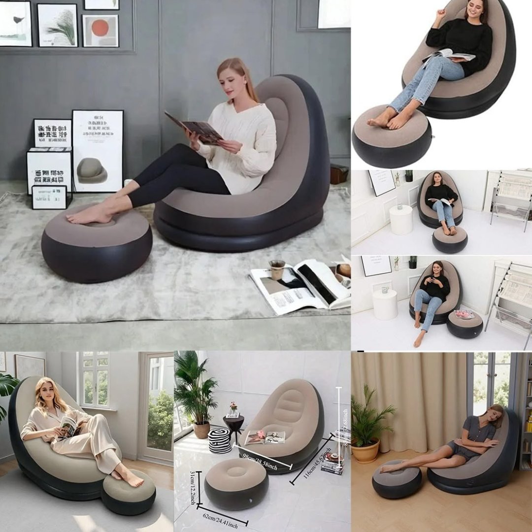 Inflatable Rave Chair Goscrazy Inflatable Ultra Lounge Chair Blow Up Chaise Lounge – Just Brand