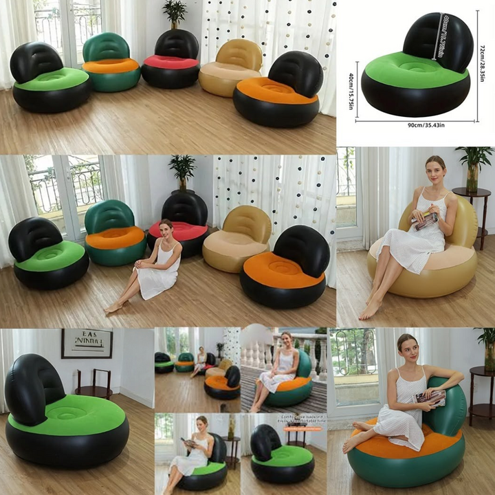 AIR SOFA INFLATABLE LOUNGE CHAIR SOFA WITH BACKREST